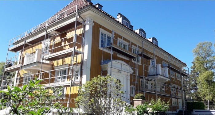 Et bra malerfirma for fasademaling Petter-Nordstran-Ris-male-hus-utvendig